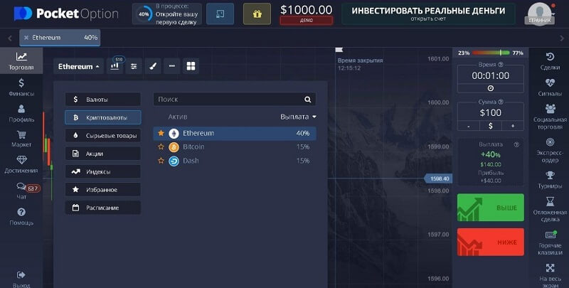 PocketOption Украина - Ваш шанс на успех в бинарных опционах