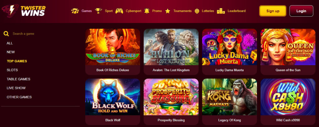 Twister Wins Casino Online Games